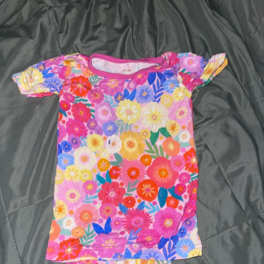 Little Sleepies Colorful Floral Kids Pajamas